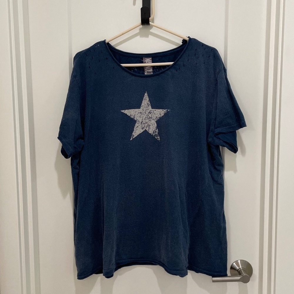 MAGNOLIA PEARL Preston Joseph Star Boyfriend Cut Tee Boro OSFM